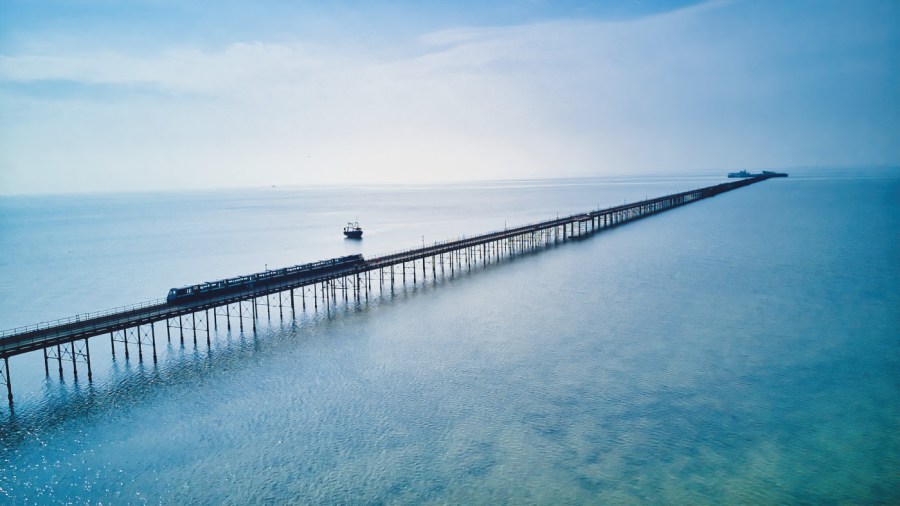 Southend,Pier,Spotted,From,A,Drone