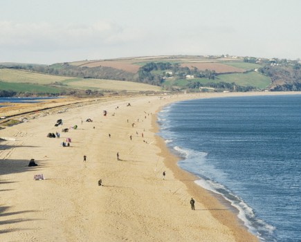 Aerial view of Slapton beach