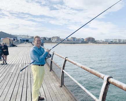 Michael Portillo fishing