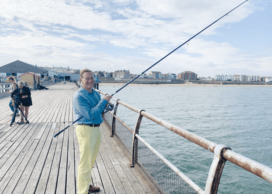 Michael Portillo fishing