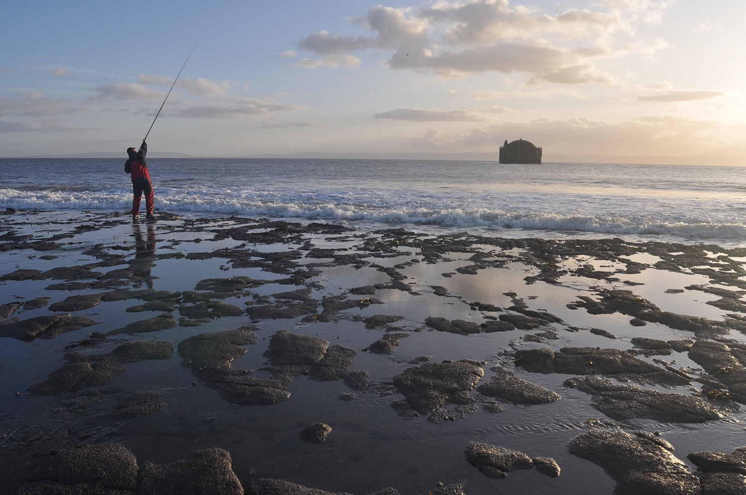 Fishing at Aberthaw