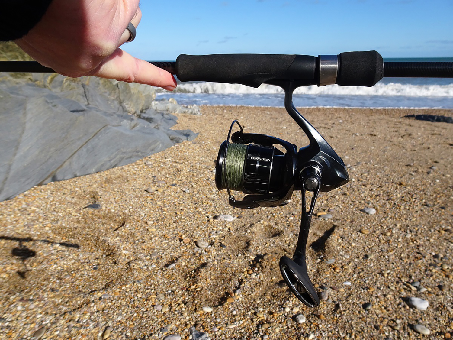 Ideal balance point on bass lure rod