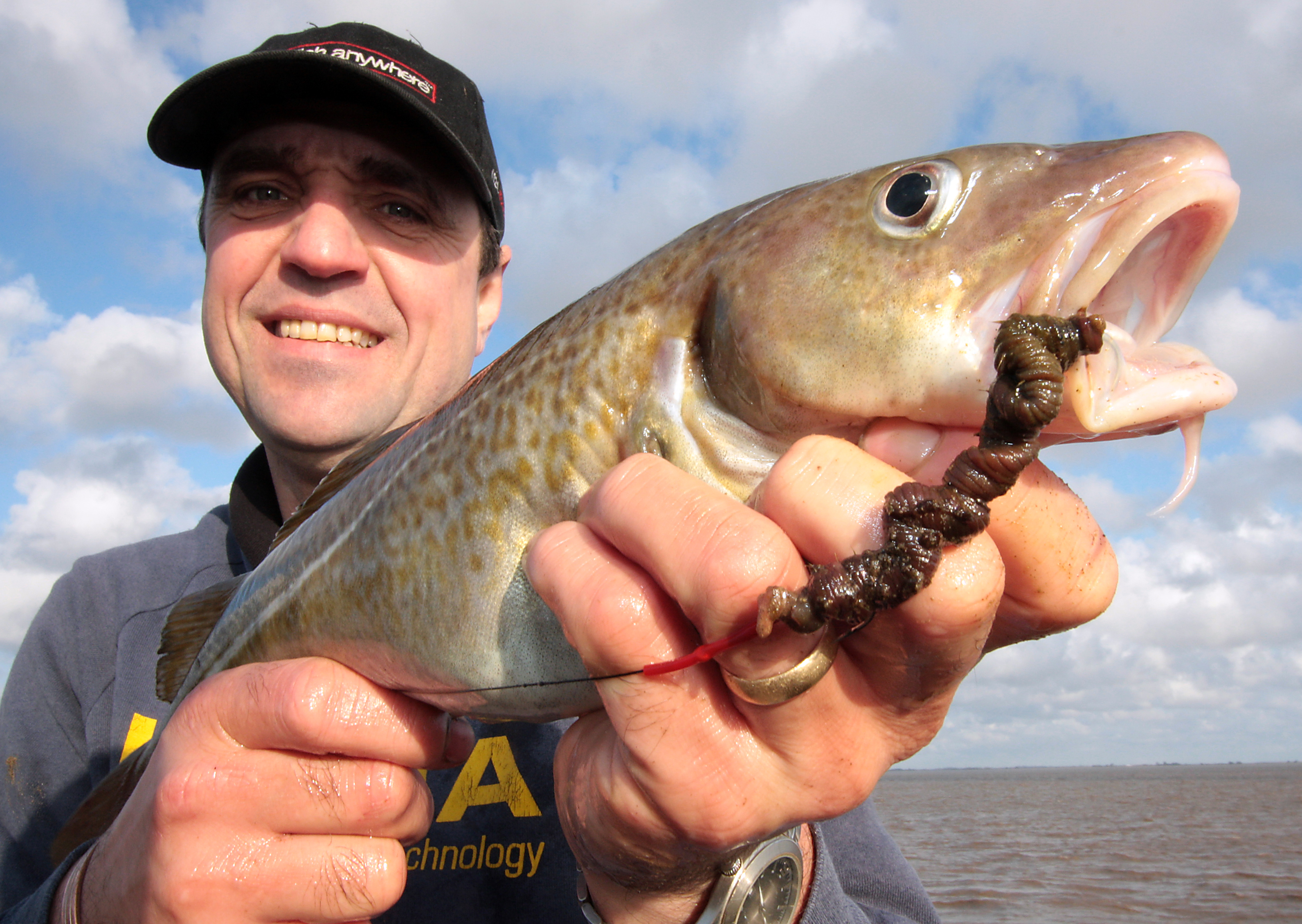 Man holding cod