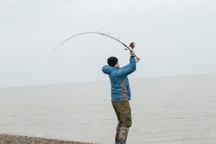 Man fishing with tronixpro rod