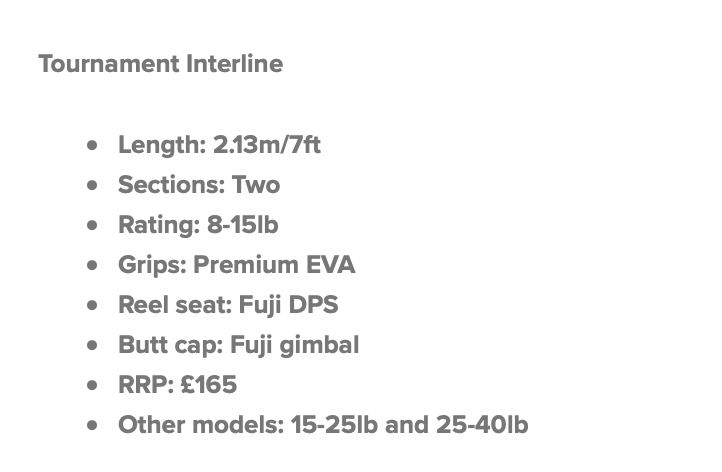 Daiwa Tournament Interline - SeaAngler