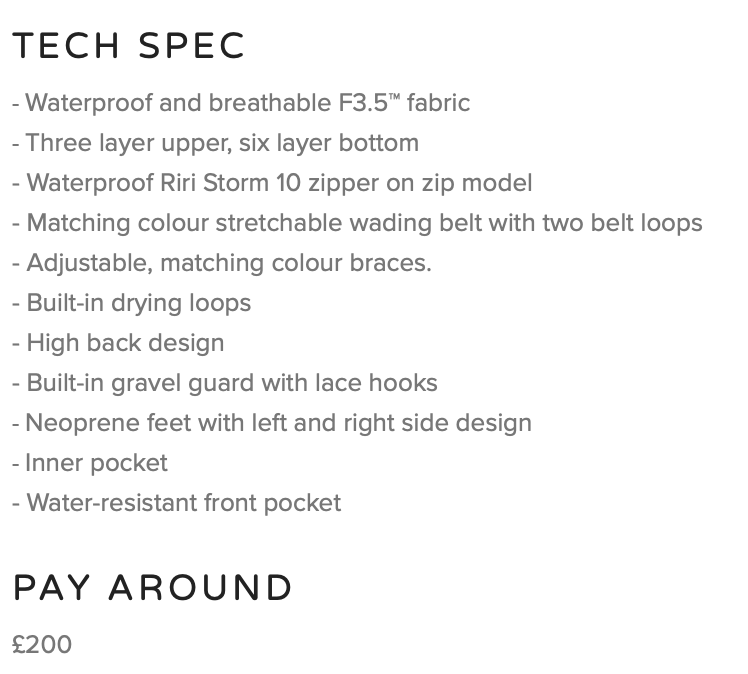 Vision ikon store hip waders
