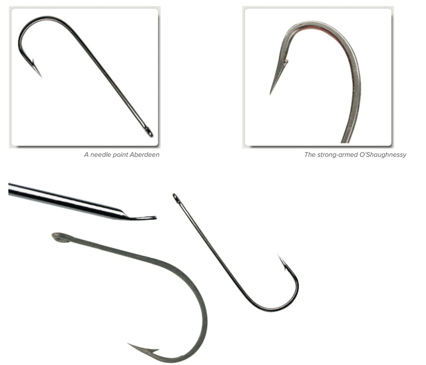 BLUE REVERSED spade-end hooks to line for sea fishing