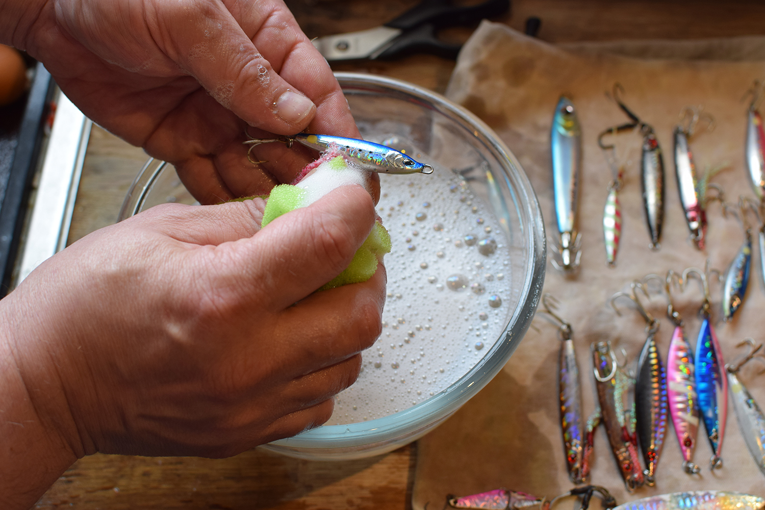 Cleaning lures
