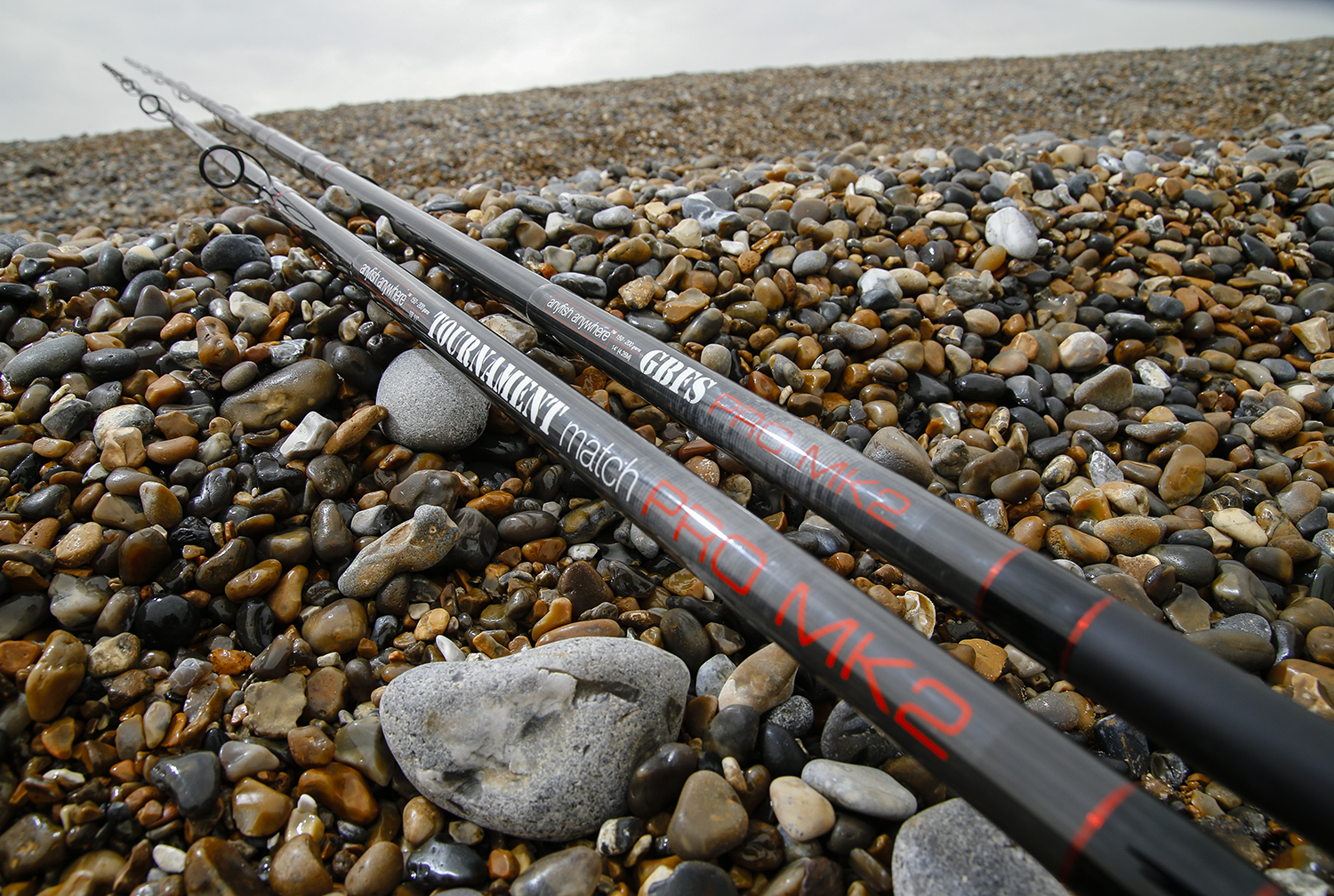 Two rods lying on beach